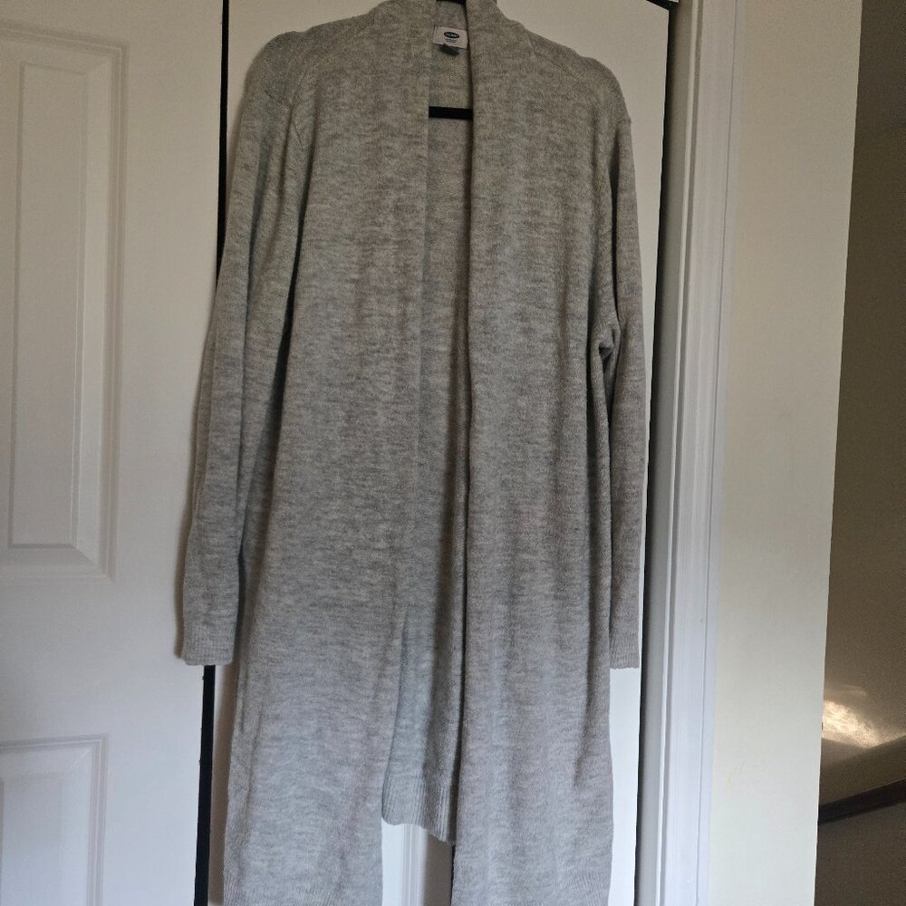 Old navy open front cardigan size XXL light Heather Grey no pockets